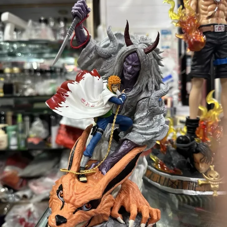 Naruto Namikaze Minato Anime Action Figure, Estátua Yondaime Hokage, Modelo Colecionável em PVC, Brinquedos de Boneca, Presente, 28cm