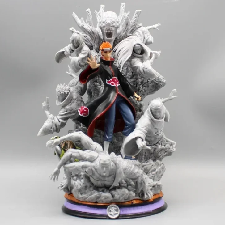 Naruto Akatsuki Dor Figura Anime, Estatueta Gk, Estátua de PVC, Ornamento Modelo Boneca, Brinquedos de Mesa Colecionáveis, Presentes de Natal para Crianças, 27cm