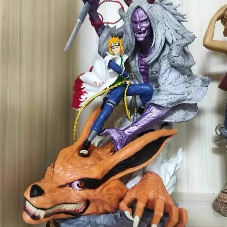 Naruto Namikaze Minato Anime Action Figure, Estátua Yondaime Hokage, Modelo Colecionável em PVC, Brinquedos de Boneca, Presente, 28cm