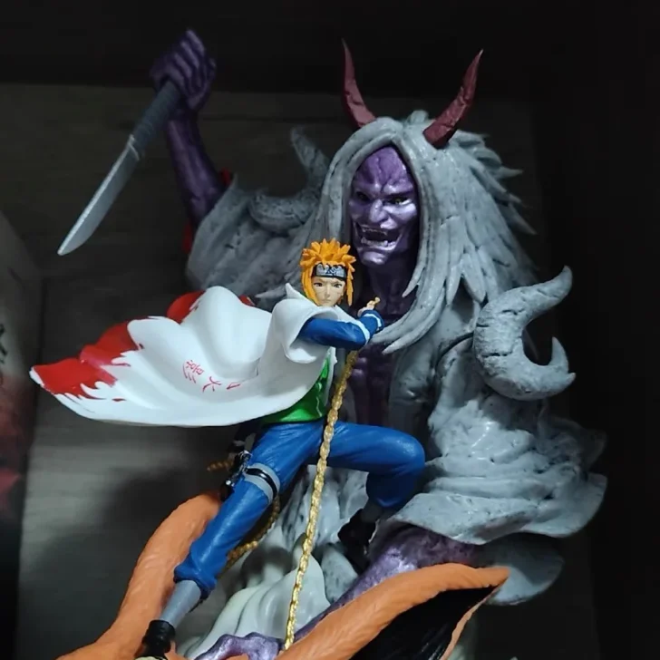 Naruto Namikaze Minato Anime Action Figure, Estátua Yondaime Hokage, Modelo Colecionável em PVC, Brinquedos de Boneca, Presente, 28cm
