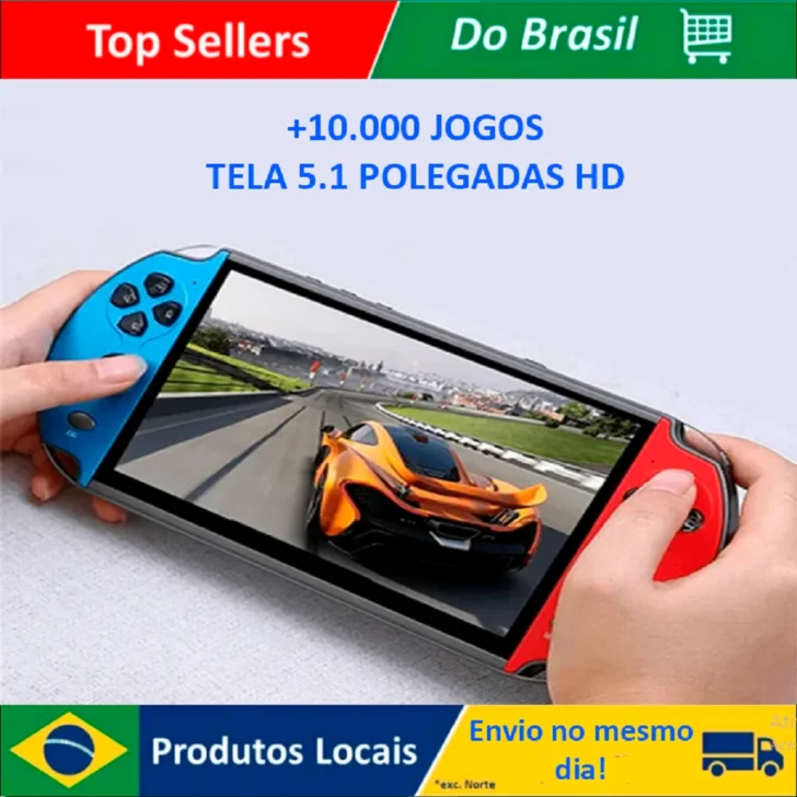 PSP HD 5.1 polegadas mais de 10.000 jogos Retro Portatil ENVIO NO MESMO DIA