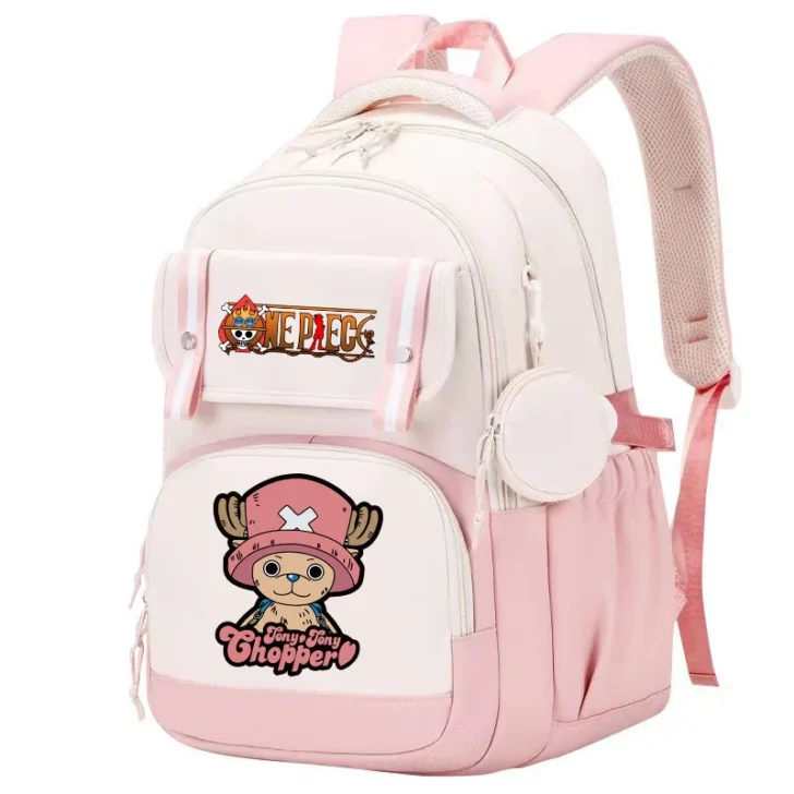 Uma peça mochila de grande capacidade macaco d. Luffy adolescentes estudante anime mochila meninos e meninas mochilas de volta à escola presente