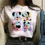 90s y2k mickey impressão camisetas para mulheres moda minnie mouse t camisa streetwear roupas femininas kawaii disney tshirt