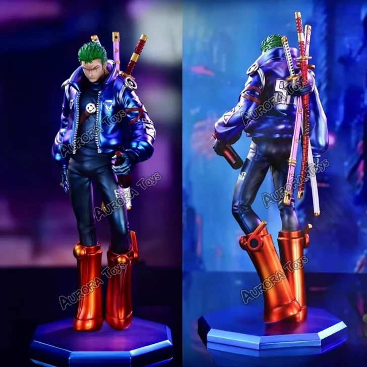 One Piece Anime PVC Action Figures, Egghead Zoro Figure, Modelo de Coleção, Brinquedos Presentes, 9.44in, 24cm