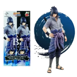 Anime Naruto Uchiha Sasuke Figura Toy Modelo, Conjunto Akimbo em Pé, Grande Action Figure PVC, Coleção Presente, 26cm