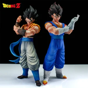 Dragon Ball Z Vegetto Figura de ação Gogeta Figuras Duas cabeças substituíveis 27 cm Estátua Modelo Coleção Decoração Presentes de aniversário