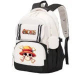 Uma peça mochila de grande capacidade macaco d. Luffy adolescentes estudante anime mochila meninos e meninas mochilas de volta à escola presente