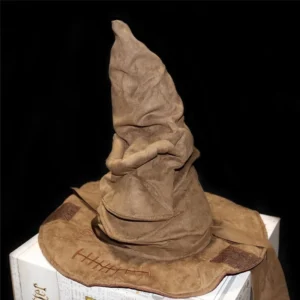 Chapéu de couro feiticeiro para homens, Chapéu classificador Potters, adereços de festa de Halloween, chapéu de vestir, acessórios cosplay, filmes moda