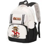 Uma peça mochila de grande capacidade macaco d. Luffy adolescentes estudante anime mochila meninos e meninas mochilas de volta à escola presente